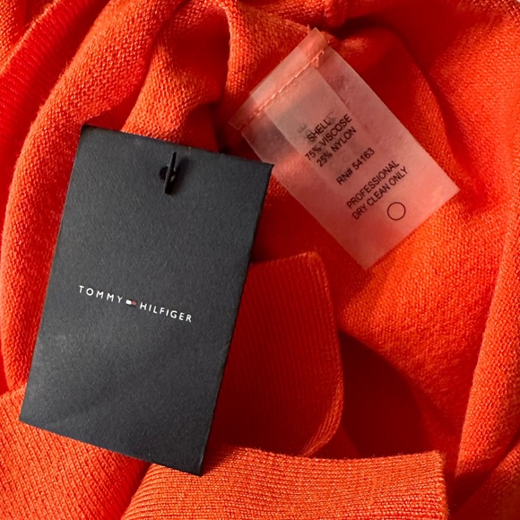 Tommy Hilfiger orange short cardigan - Picture 4 of 9